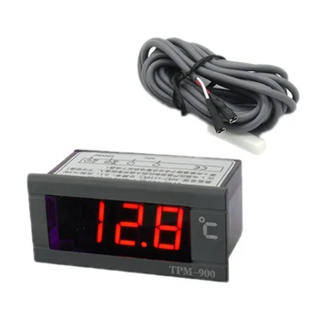Digital Thermostat Controller TPM‑900 220V Digital Temperature Controller LED Panel Meter with Sensor - 30℃～+110℃ 1