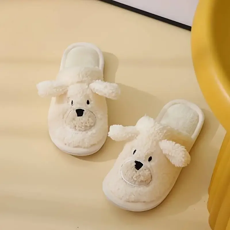 Frauen Winter Pelzigen Farbe Patchwork Baumwolle Weibliche Hause Innen Nicht-Slip Plüsch Hausschuhe_voghion.com