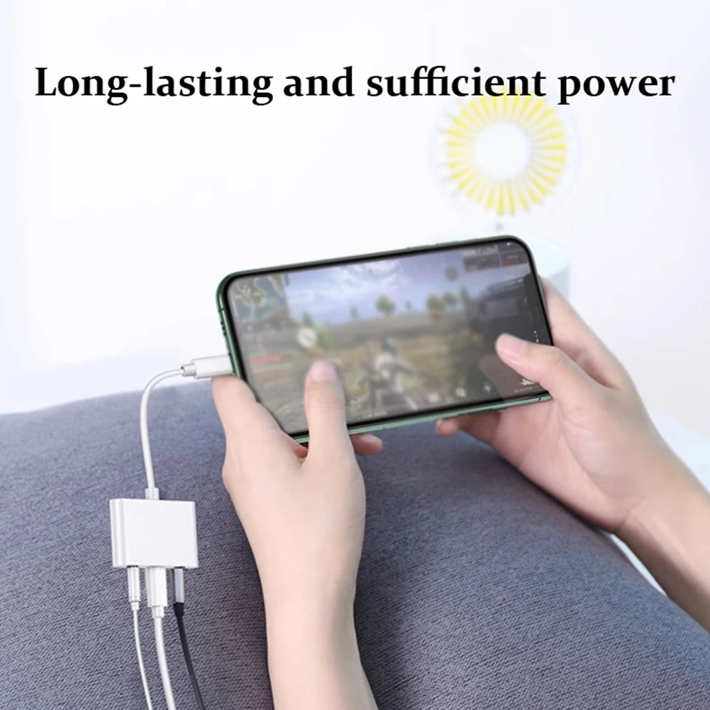3-in-1 Adapter Lightning to 3.5mm Jack Lightning Charging Noise Canceling Audio Cable iPhone14 13 12 11 3.5mm audio cable lightning to headphone adapter 3.5mm audio adapter audio headphone adapter