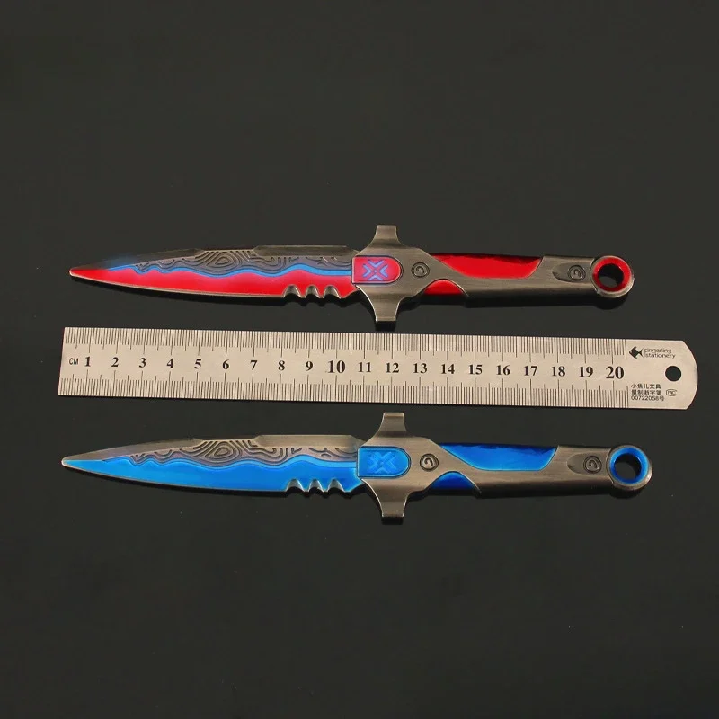 Valorant Weapon VCT LOCK//IN Misericordia Noctilucent Knife 21cm Game Peripheral Metal Model Samurai Sword Gifts Toys for Boys cosplay sword cosplay prop cosplay toy