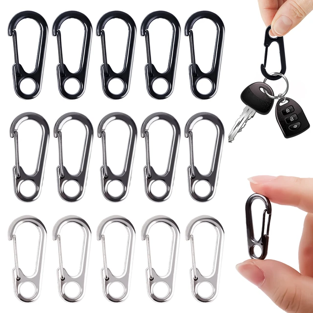 5 pz/lotto Mini moschettone clip in lega piccola molla a scatto gancio  portachiavi fermagli EDC piccola fibbia appesa per zaino bottiglia da  campeggio - AliExpress