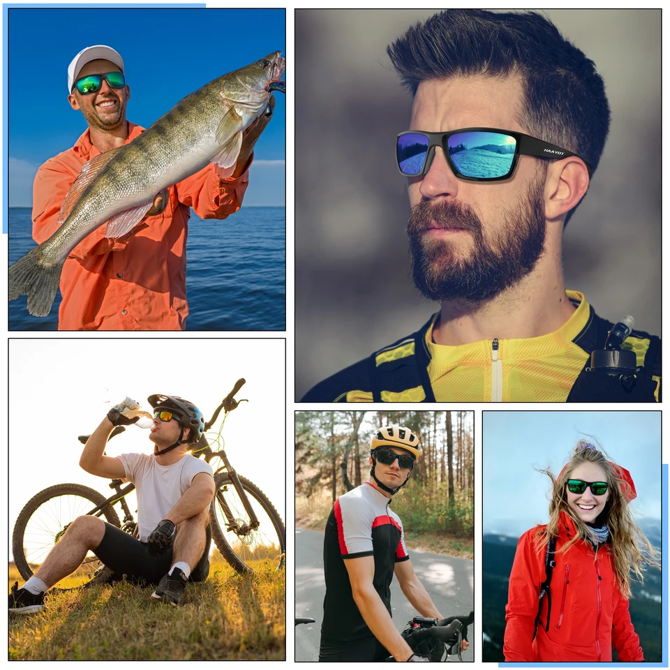 OKH Occhiali da Ciclismo Polarizzati per Uomo e Donna Occhiali per Sport all 'Aria Aperta Protezione UV400 Occhiali da Sole con Telaio Infrangibile TR90 OKH Occhiali da Ciclismo Polarizzati per Uomo e Donna Occhiali per Sport all 'Aria Aperta Protezione UV400 Occhiali da Sole con Telaio Infrangibile TR90