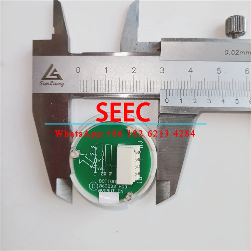 SEEC Elevator COP Push Button KM863233H03 863233H03 863233 H03 1~10 Use For Kone Lift Spare Parts With Braille White Light