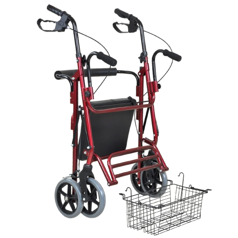 Nice Price Foldable Good Storage Lightweight Aluminum Economic Rollator Walker