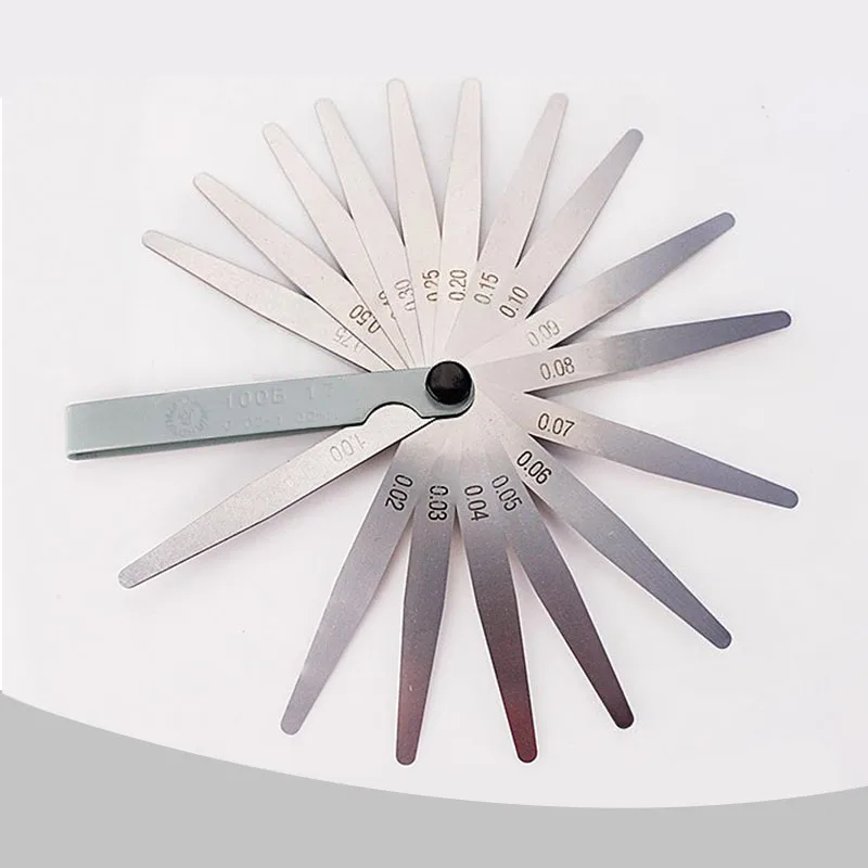 Feeler Gauge 17 Blades Metric Gap Filler 0.02-1.00mm Gage Measurment...