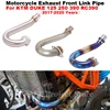 Slip On For KTM DUKE390 250 200 125 390 RC390 2017 - 2020 Titanium Alloy Motorcycle Exhaust Modified Escape Moto Front Link Pipe