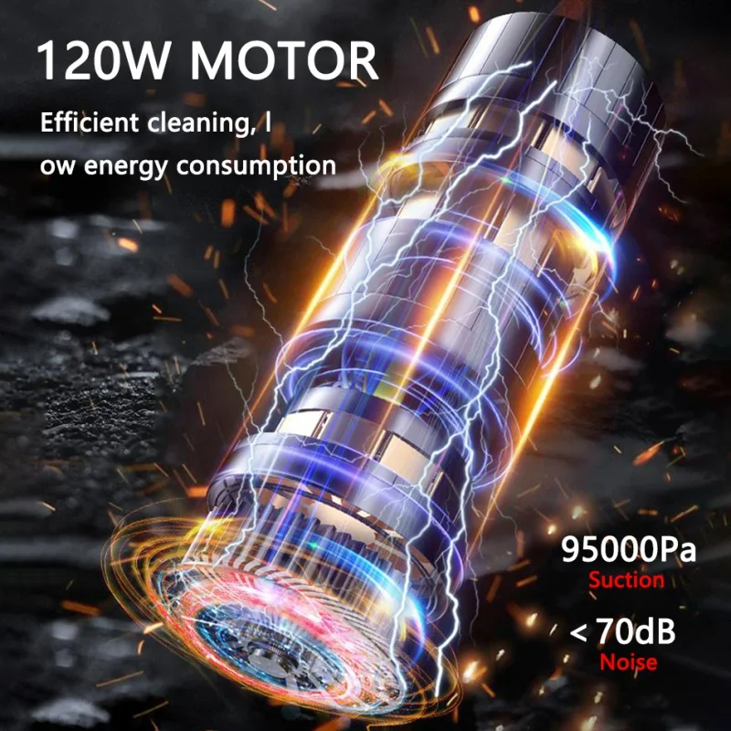 Cyclone Filter Rechargeable Battery For Handheld Wireless Vacuum Cleaner Mini Car Wash