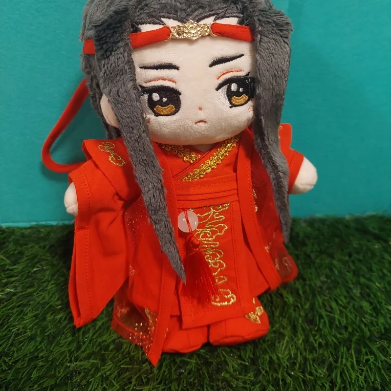 Mo Dao Zu Shi 애니메이션 피규어 Wei Wuxian Lan Wangji 인형 옷, 부드러운 봉제 인형, 코스프레 웨딩 옷, 드레스 업 액세서리