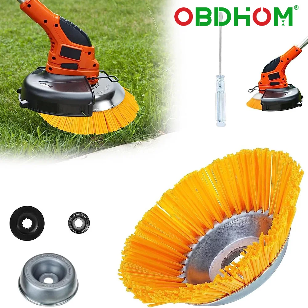 

Brush Cutter Weed Brush for Brush Cutter Nylon Weed Brush Round Brush Professional Lawn Mower Tools for Weed Brush Against Weeds