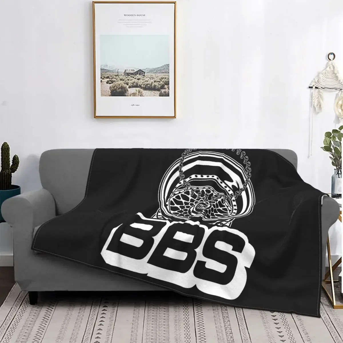 

Bbs Racing Gear Company Logo Mens Black Unisex T- Selling Female TeenageWinter Hip-Hop Print Mens Flannel Blanket