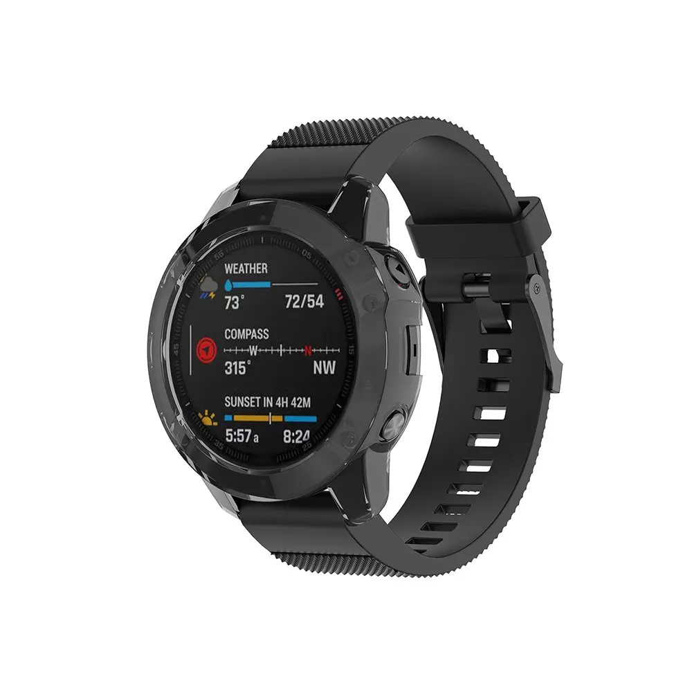 Garmin Fenix 6 6X 6S  ð ȣ ̽, ü ȣ Ʈ TPU ȭ   Ǹ ð Ŀ