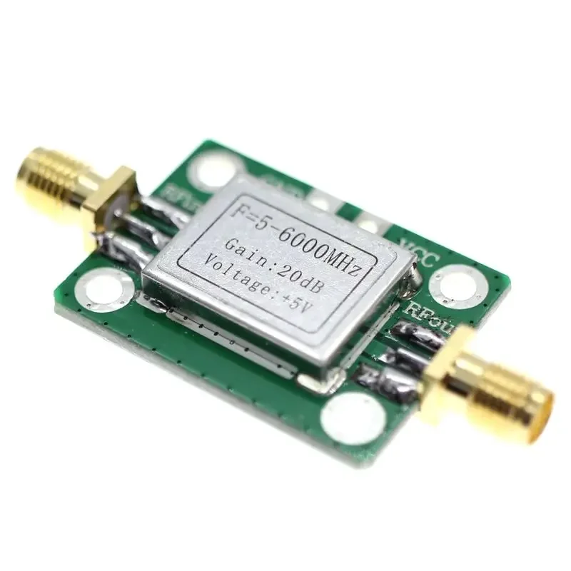 Audio amplifier audio power amplifier board 5-6000MHz RF Gain 20dB Broadband Signal Power Amp