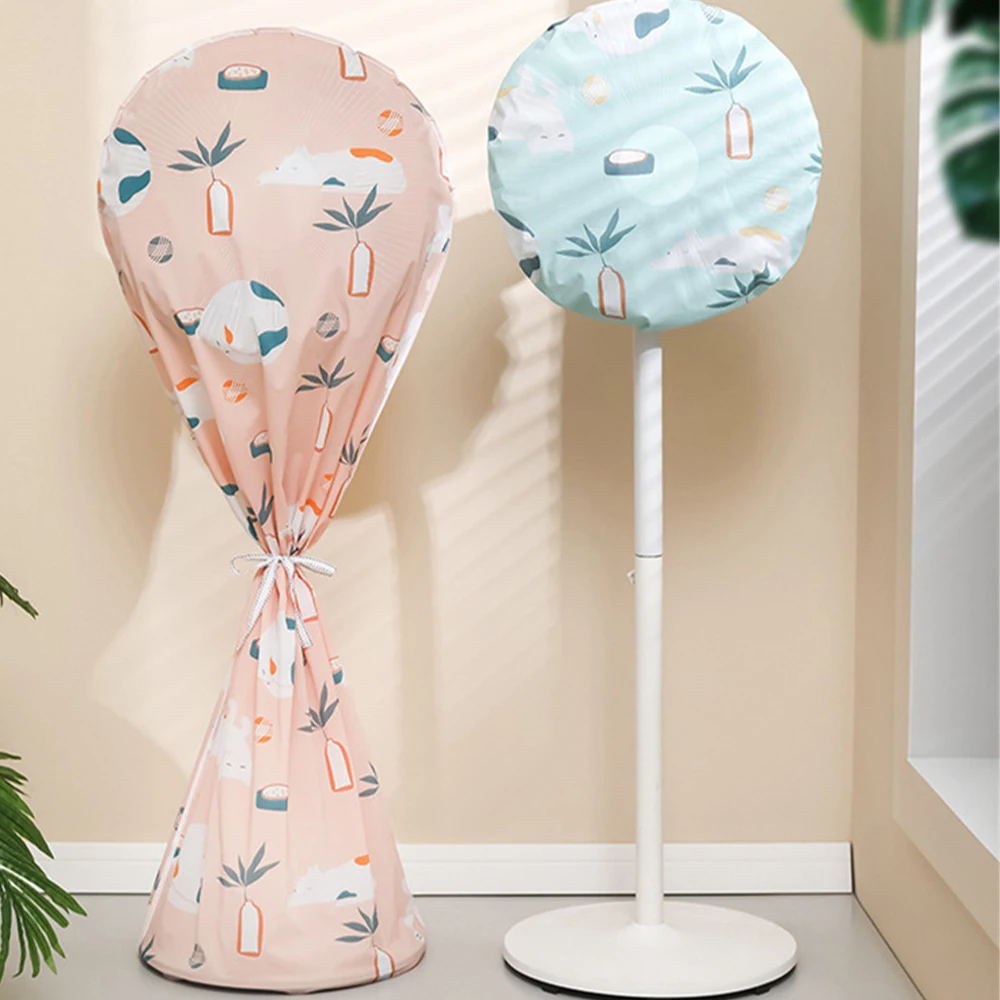 Waterproof Dustproof Round Fan Cover Electric Fan Dust Bag Circular Stand Dust Cover Bag Durable Guard Storage