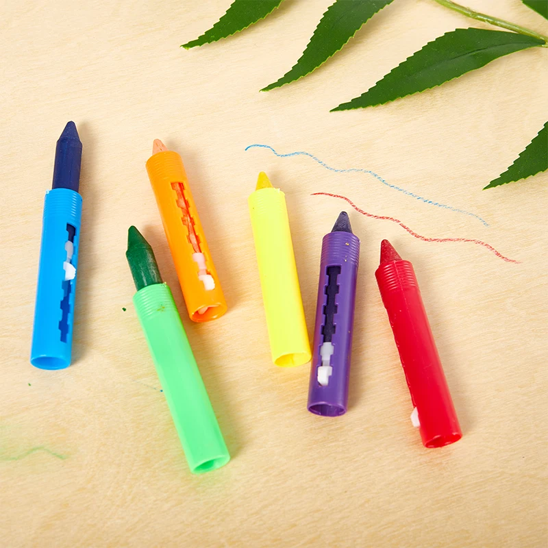 6Pcs Washable Crayon Kids Baby Bath Time Paints Drawing Pens Toy for Halloween colored crayons washable watercolor pen watercolor pen