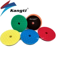 5"(125mm)/6"(150mm) Car Buffing Polishing Pads Beveled Hex-Logic Sponge For DA/RO/GA Buffer Polisher 1