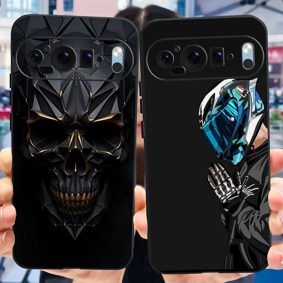 Fashion Dragon Metal Style Black Silicone Case - Soft TPU Phone Cover