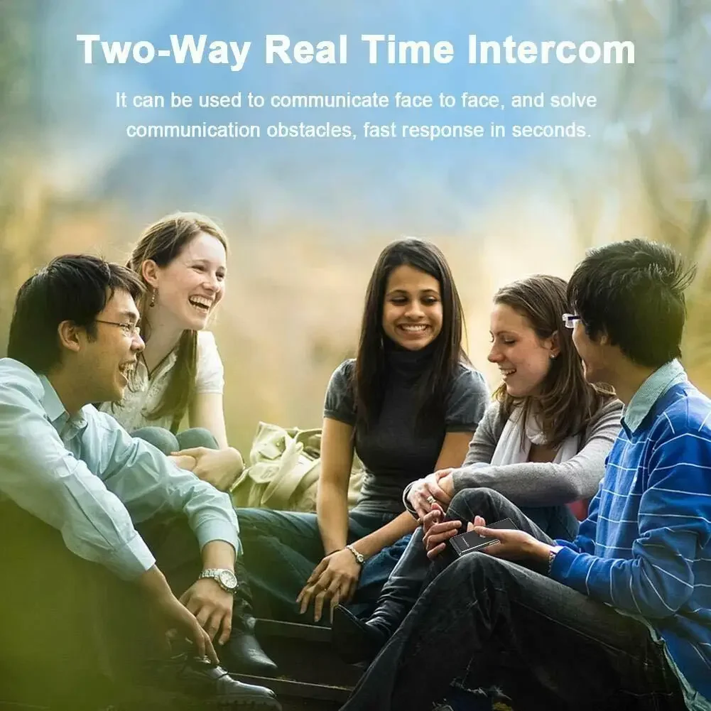 Voice Translator Wireless 40 Languages Multi Smart Instant 2 Way Real Time For Business Travel Study