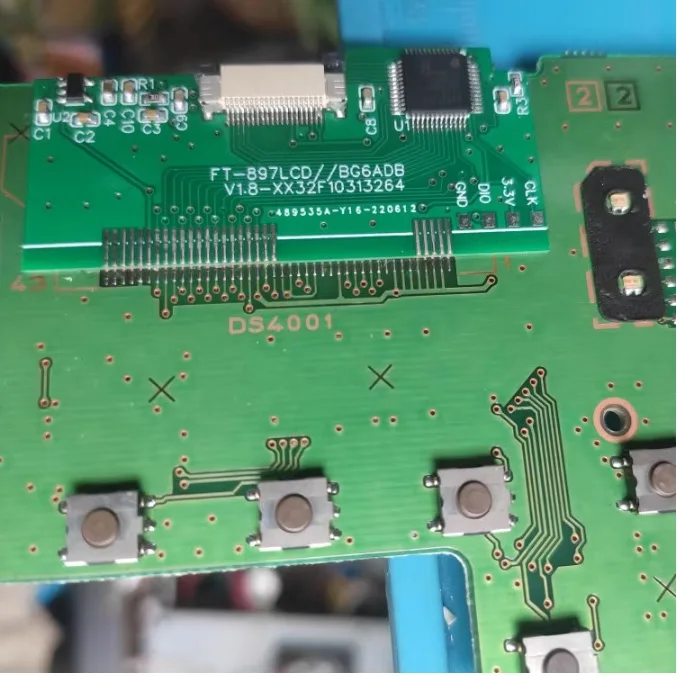 Painel de tela LCD para rádio de