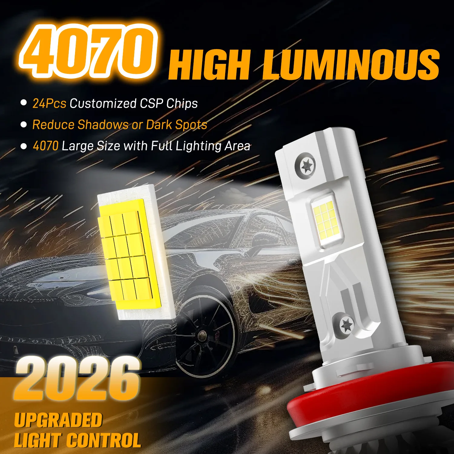 새로운 170W 80000LM 초고휘도 H3 LED 자동차 헤드라이트 H3 CANBUS 이중 구리 튜브 전구 팬 장착 안개등