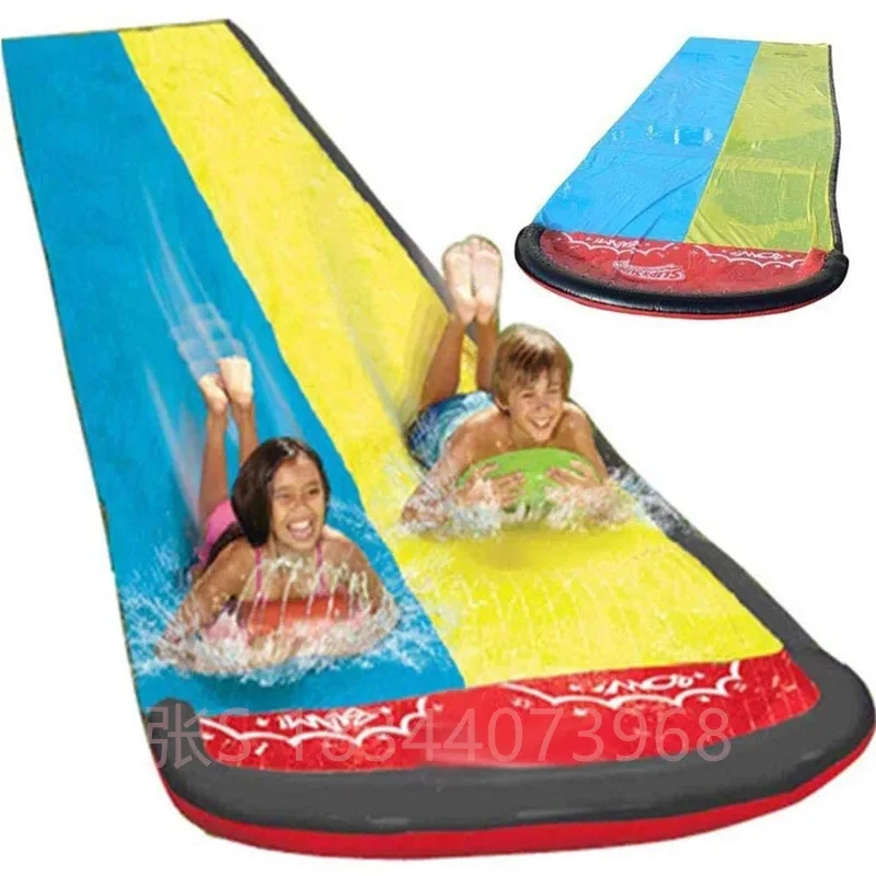 Outdoor Courtyard Lawn Inflatable Toys Water Slide Summer Garden Water Toy Family Friend Interactive Sprinkle Water Sliders Gift 6