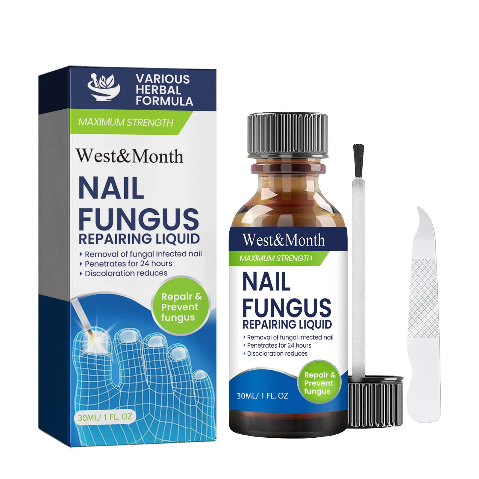 30ML Fungal Nail Treatment Removal Oil Foot Fungus Repair Essence Toe Fungus Removal Gel Anti Infection Best Essenice 발톱무좀