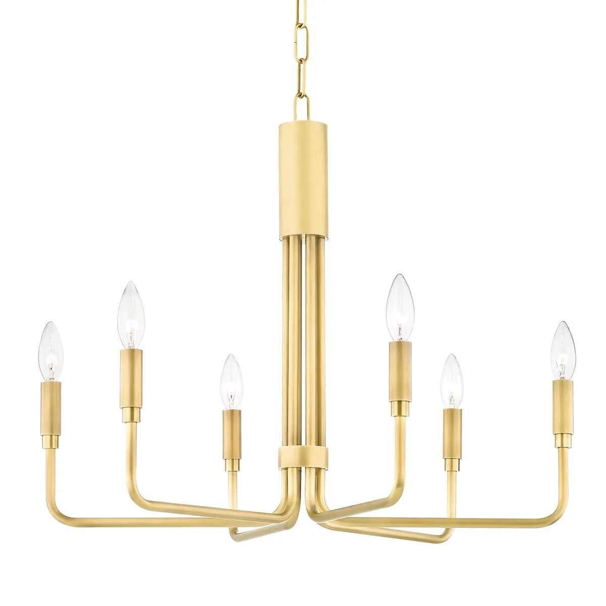 

American minimalist chandelier all copper art lamp retro rural style living room dining room bedroom lamp
