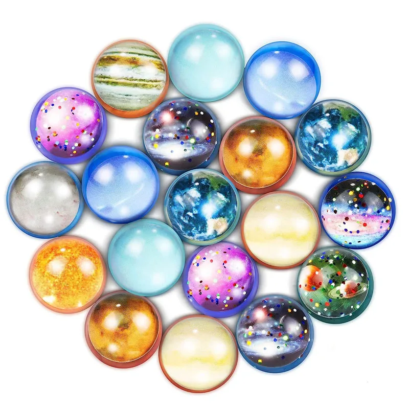 20/10PCS Solar System Planets Space Themed Party Favors For Kids Bouncy Balls Lot 30MM Birthday Gifts Classroom Prize 5