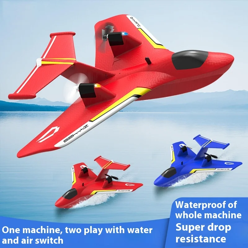 Vue rapprochée de l'avion télécommandé Water Air 425 avec ses deux canaux et son design compact de 26,6 cm.