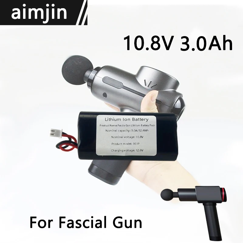 18650 Lithium Battery 10.8V 1.5ah for Fascia Gun Rechargeable Cell Pack