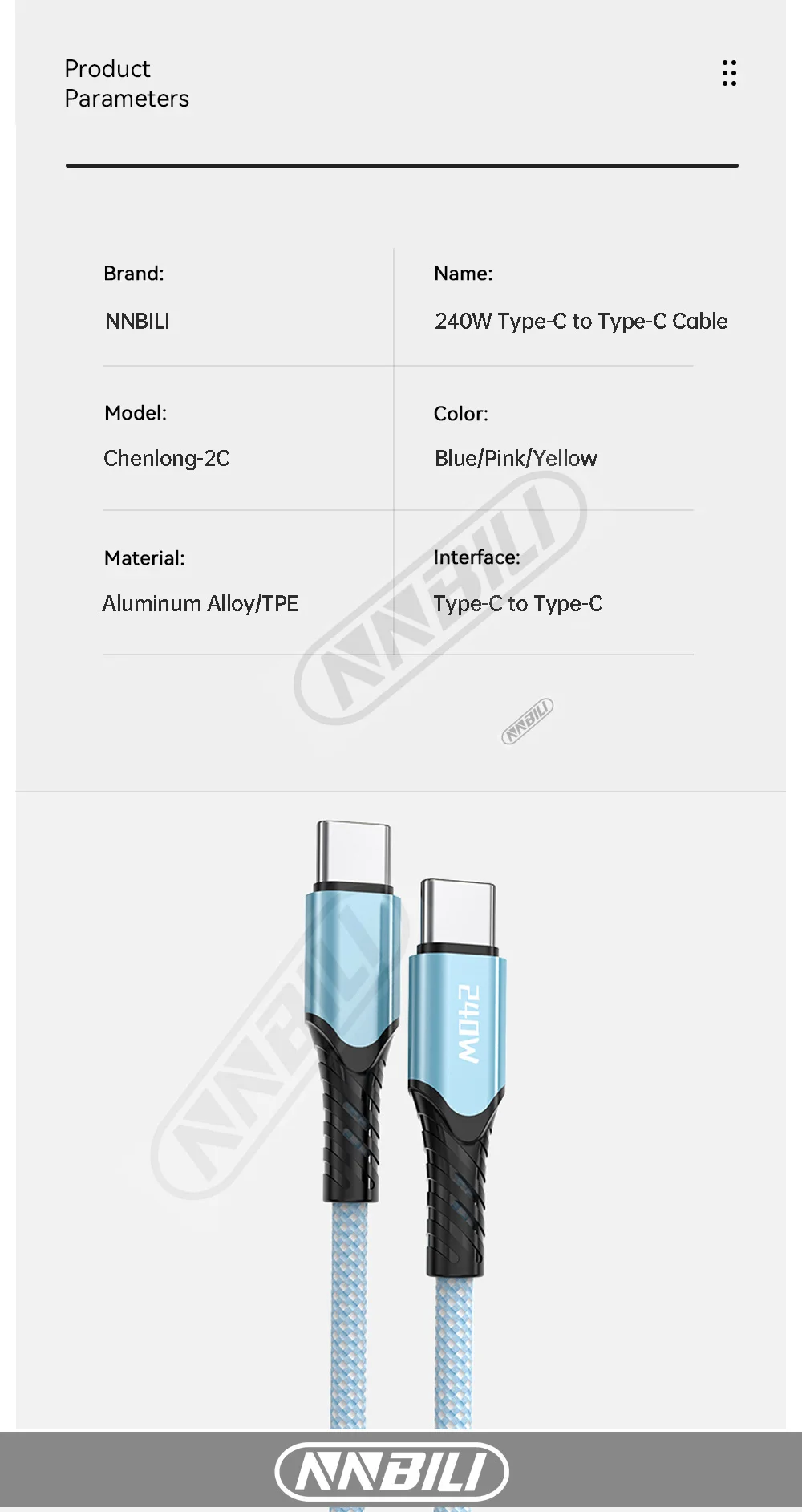 NNBILI USB C Cable Image 12