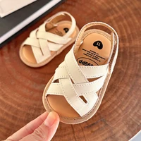 Baby Boys Girls Sandals Summer Wedding Dress Flats Shoes Infant Newborn Crib Footwear First Walkers Prewalkers 6