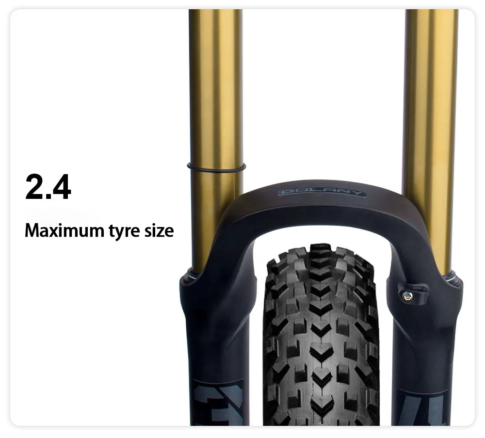 Bolany 29 Inch Mountain Bike Fork 175mm Travel Barrel Axle Mtb