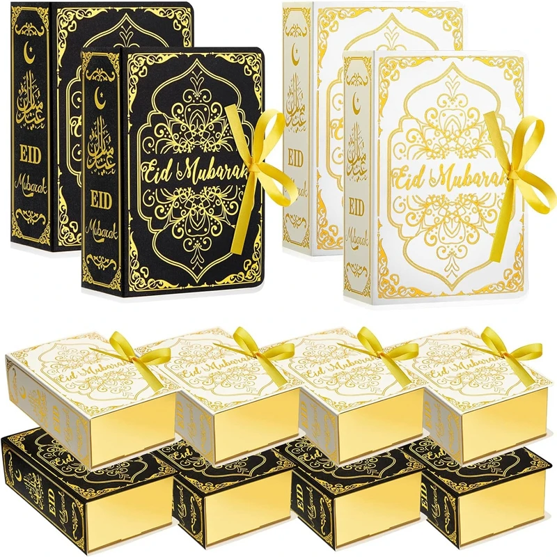 

5inch Ramadan Eid Mubarak Boxes Treat Food Gift Packaging Box Islamic Muslim Party Candy Ramadan Box for Eid Ramadan Decoration