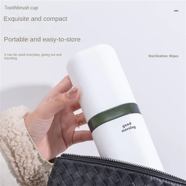 Kollégiumi Fogpohár Eltávolítható Fogkefe Fogpaszta Tároló Doboz Fürdőszoba Hozzáférés Fogkefék Védelmező Utazás - Image 4
