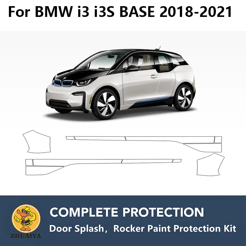 

PreCut Rocker Panels Paint Protection Clear Bra Guard Kit TPU PPF For BMW i3 i3S BASE 2018-2021