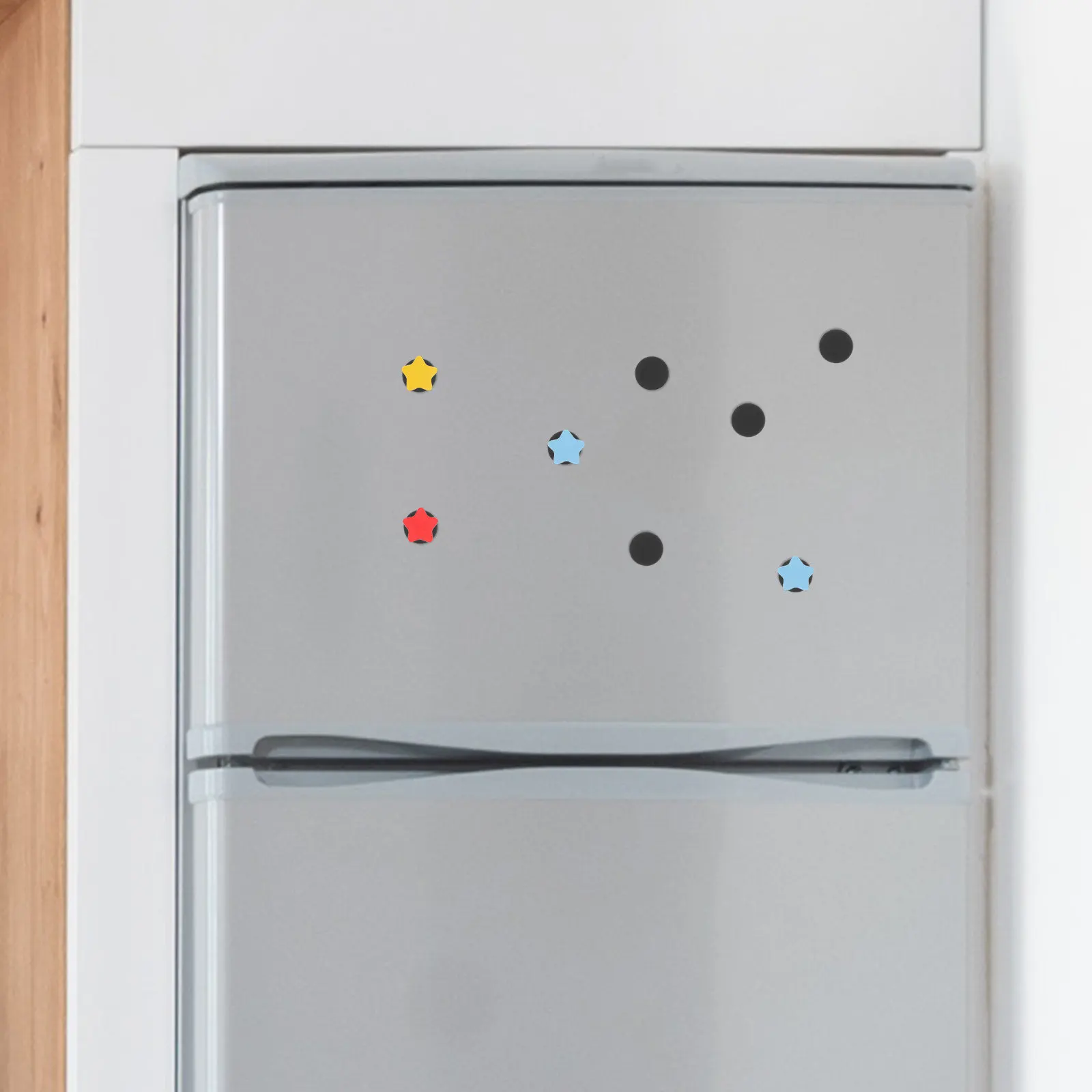 냉장고 공예 용품 과학 실험용 접착식 자석 원형 디스크 100개