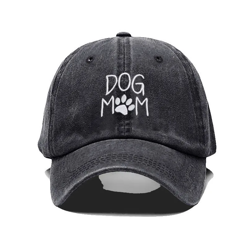 Baseball Cap Vintage Washed Cotton DoG MOM Embroidery Baseball Cap For Men Women Dad Hat golf caps Snapback Cap Dropshipping, baseball cap,baseball caps,baseball hats