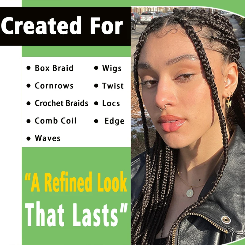 GOIPLE 237ml Braid Mousse for African Women Extra Hold Control Braids Spray Twist Locs High Shine Moisturize Foam Styling Mousse 3