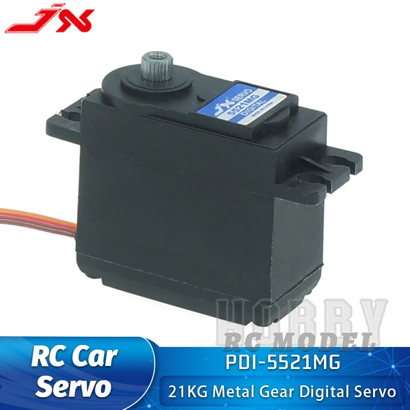 Jx Servos Pdi5521mg 21kg Large Torque Metal Gear Digital Steering