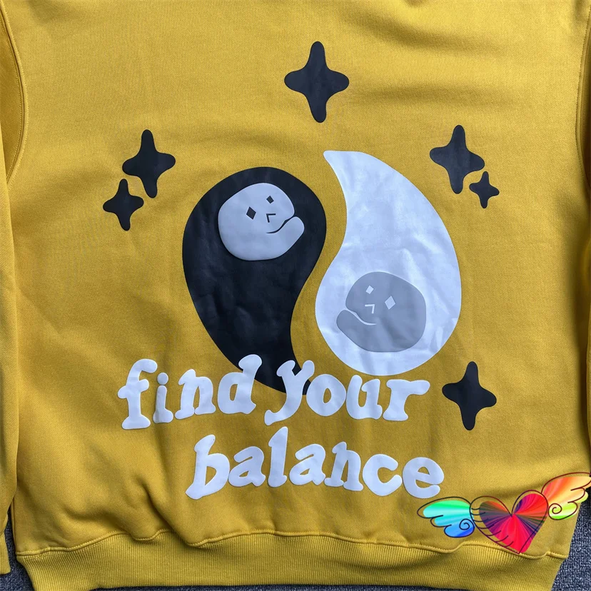 Yellow Broken Planet Market So Much Chaos Hoodie Men Women Puff Print  Broken Planet Hoody Fleece Find Your Balance Pullovers - AliExpress