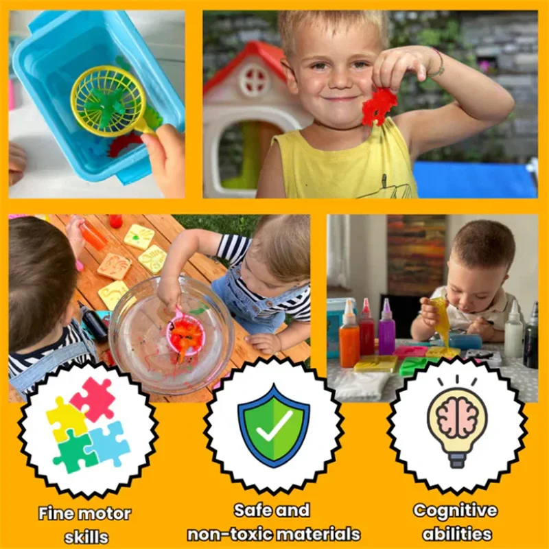 Magic Water Elf Toy Kit Aqua Fairy Water Gel Aqua Gel for Kids Children Handmade DIY Magic Fairy Water Elf Magic Water Gel Kit