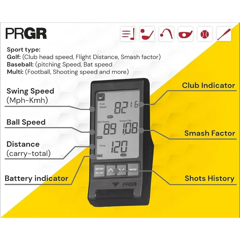 NEW.Black Pocket Launch Monitor HS-130A (New 2021 Model) 2
