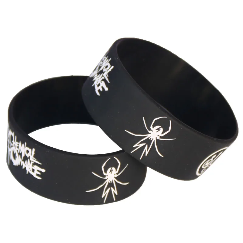 1Pc Vendita Calda My Chemical Romance Cinturino In Silicone Gomma Power Bracciale Da Uomo Spider Punk Rock Band Banles Music Lover Sh065