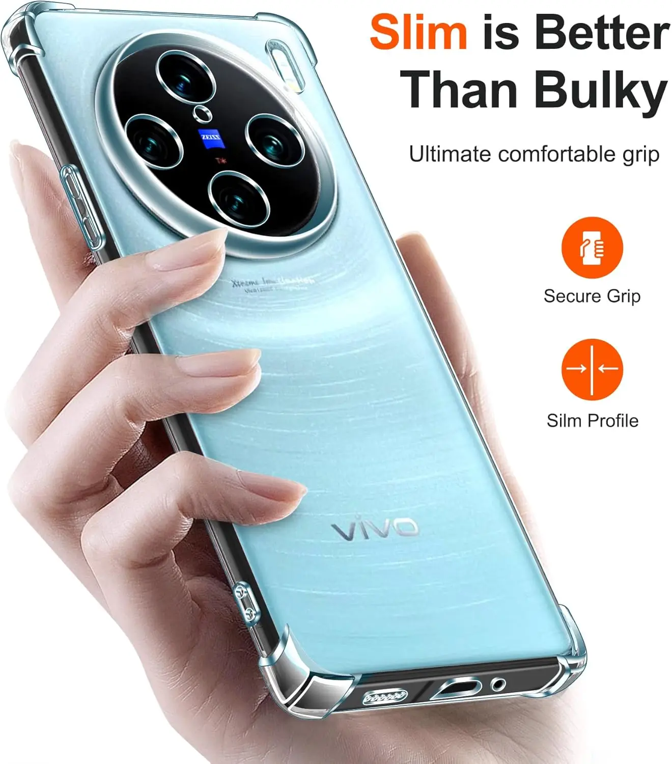 Shockproof TPU Clear Phone Case - Soft Protective Cover