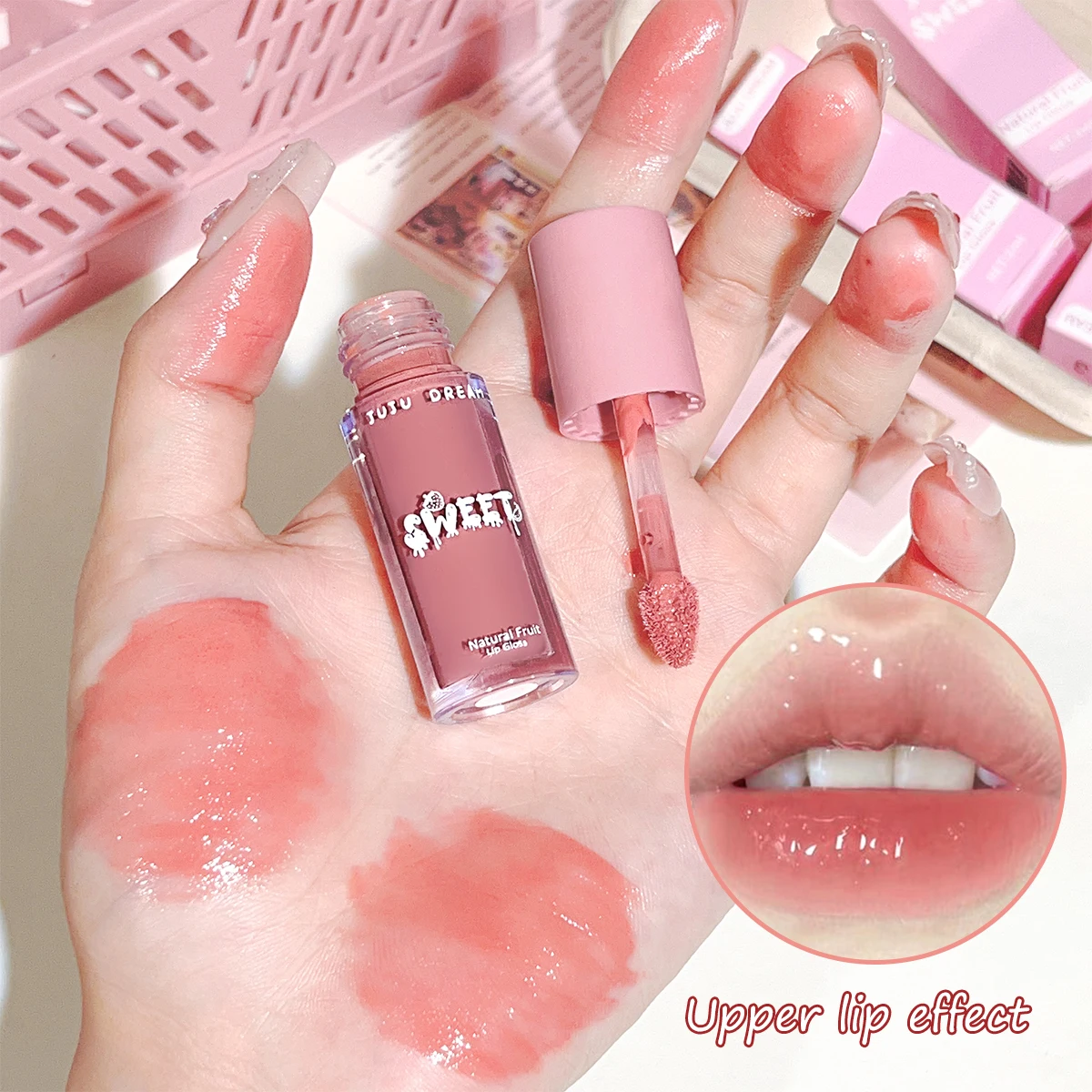 Glossy mirror lip gloss, matte and velvety, moisturizing and hydrating, brightening, affordable, waterproof, and long-lasting 5