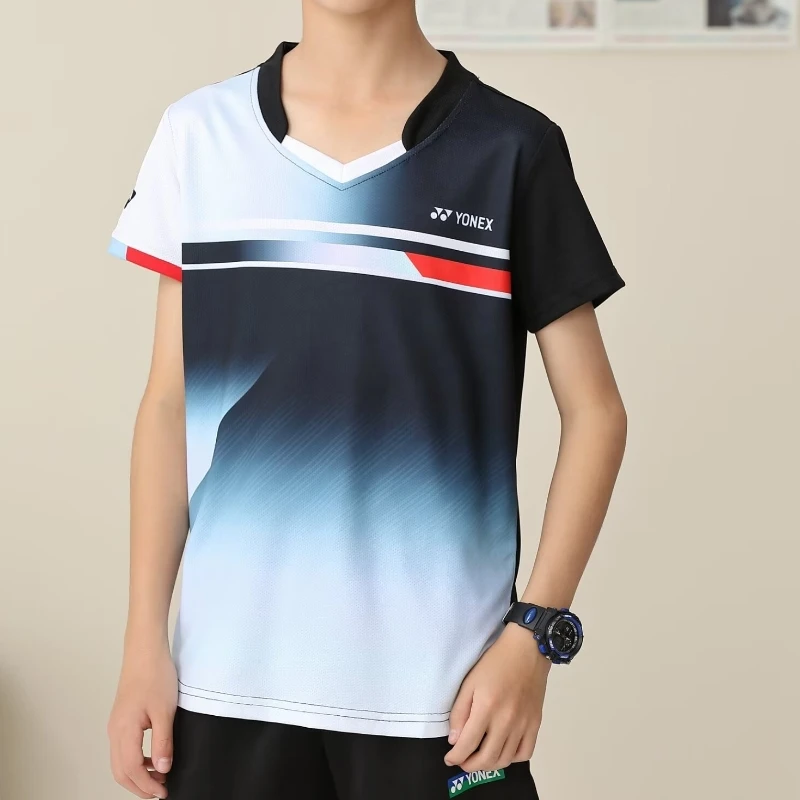YONEX Men&rsquo;s and Women&rsquo;s Badminton Clothing Outdoor Sports Running Campus Leisure Quick drying Short sleeved T-shirt Shorts Set