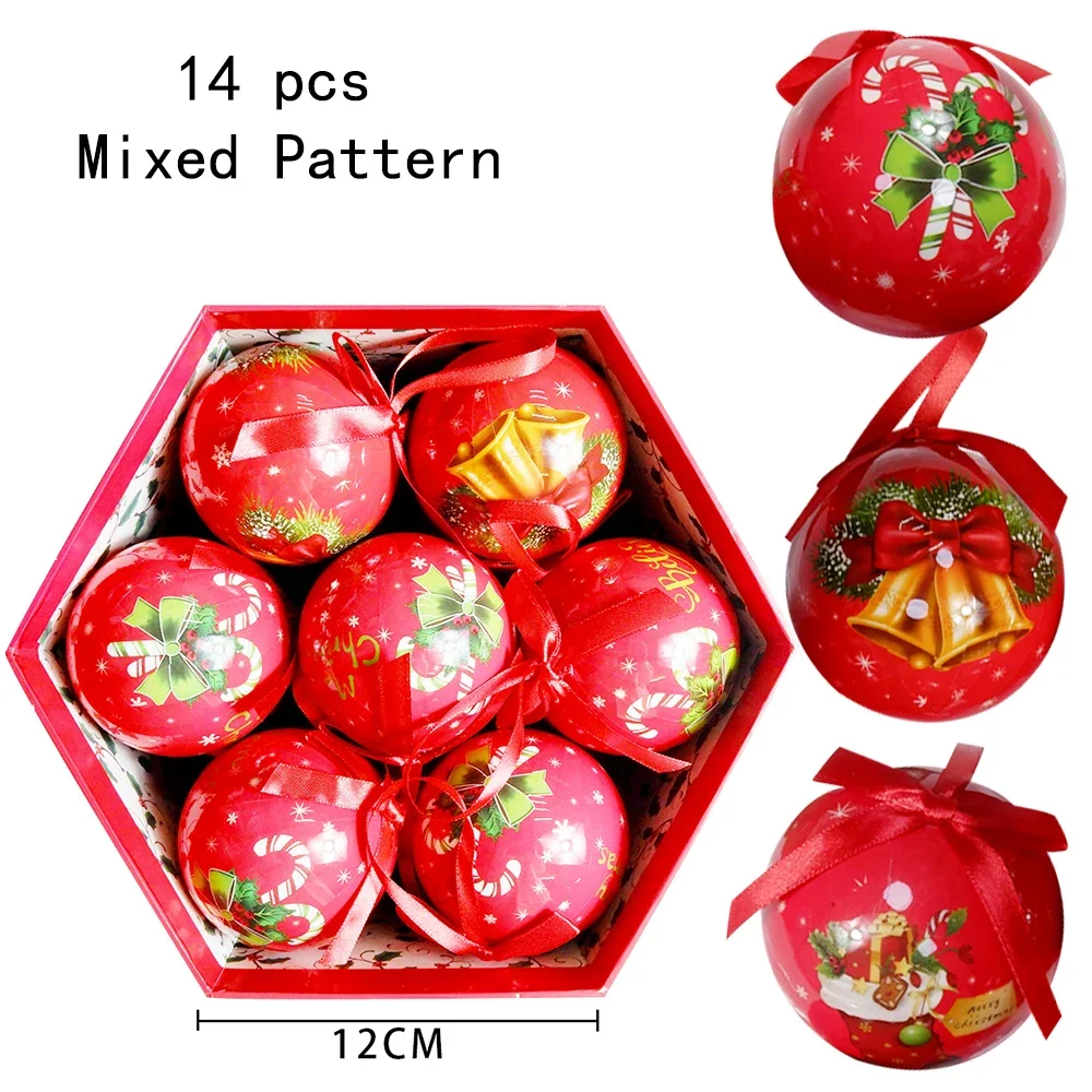 thumbnail image 1 of 14 bolas decorativas para árbol de Navidad, adornos para árbol de Navidad, bolas colgantes, muñecos de nieve, adornos para fiesta en casa, regalos de Año Nuevo, 1 of 5