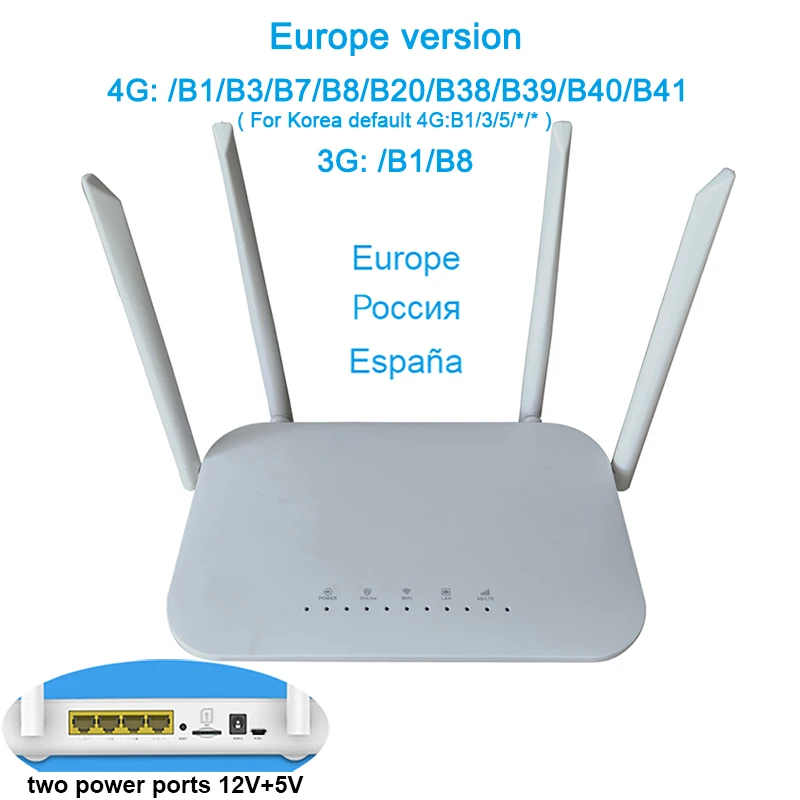 Routeur Wi-fi Avec Carte Sim Et Modem Sans Fil, 4g, Lte, Cpe, Hotspot,  Cat4, 32 Utilisateurs, Rj45, Wan, Lan - Routeurs 3g/4g - AliExpress