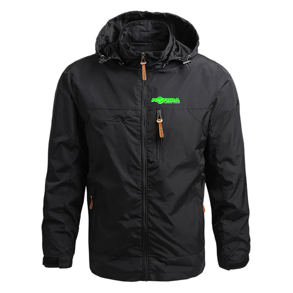 Waterproof Windbreaker Jacket for Men with Detachable Hat