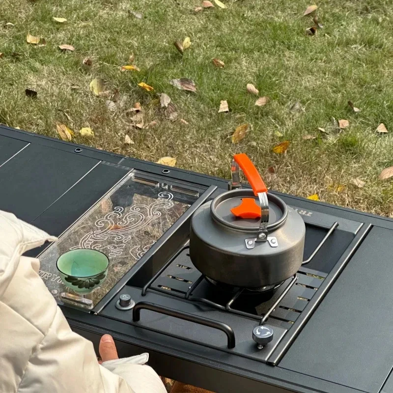 8000W IGT Gas Sinking Stove 3 Burner Stainless Steel Portable Camping Stove Desktop Brazier Grill Windproof Butane Propane image 6